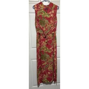 Women's David Warren New York Vintage Tropical‎ Maxi Dress